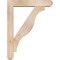 Ekena Millwork Funston Craftsman Smooth Bracket w/ Offset Brace, Douglas Fir, 5 1/2"W x 26"D x 34"H BKT0604X26X34FST04SDF - alternate 3
